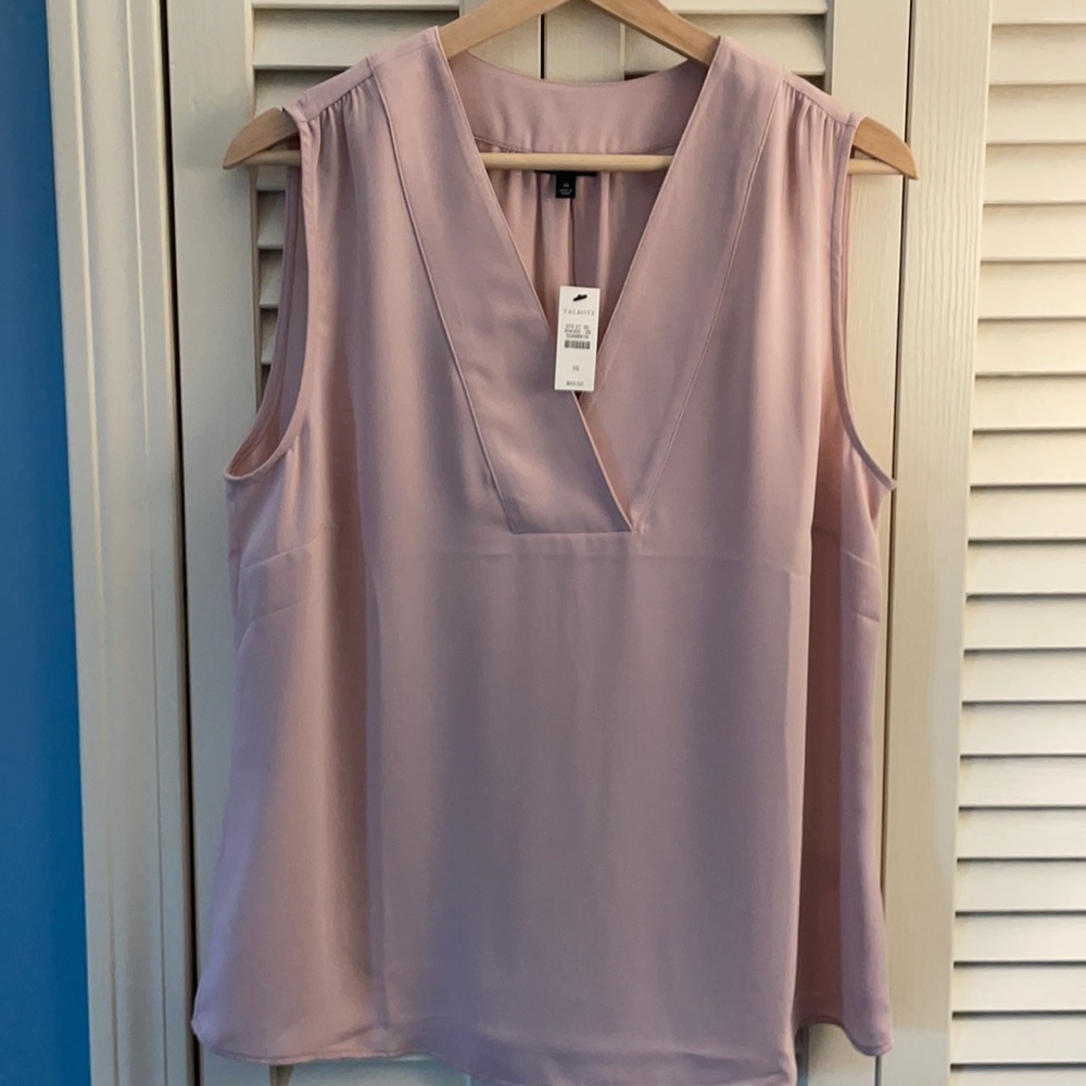Talbots Classic blush pink sleeveless top